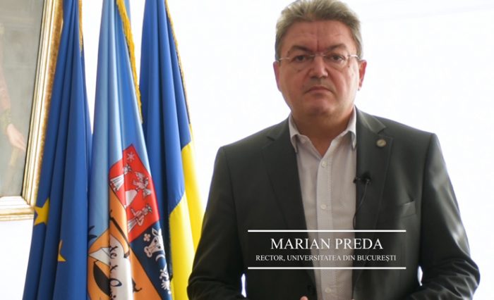 mesaj rector ub unibuc an universitar 2020 2021 VIDEO site rectorul Universității din București, profesorul Marian Preda