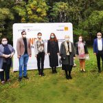 fotografie de la lansarea proiectului blindhub, in gradina botanica a universitatii din bucuresti