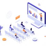 ilustrație curs online